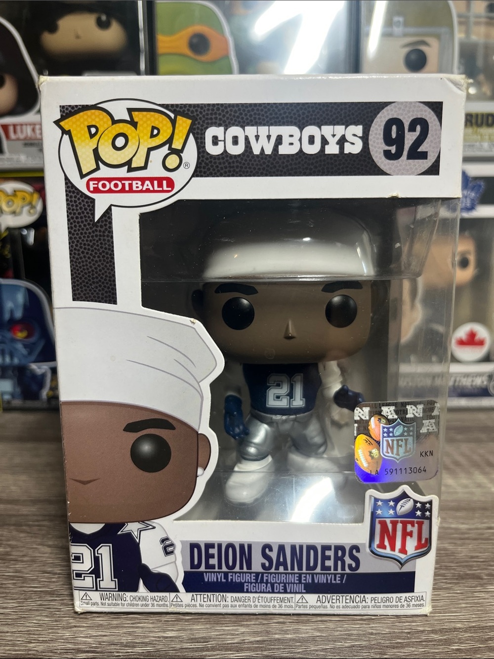 Funko Pop! Cowboys Deion Sanders - Blue, White, Silver